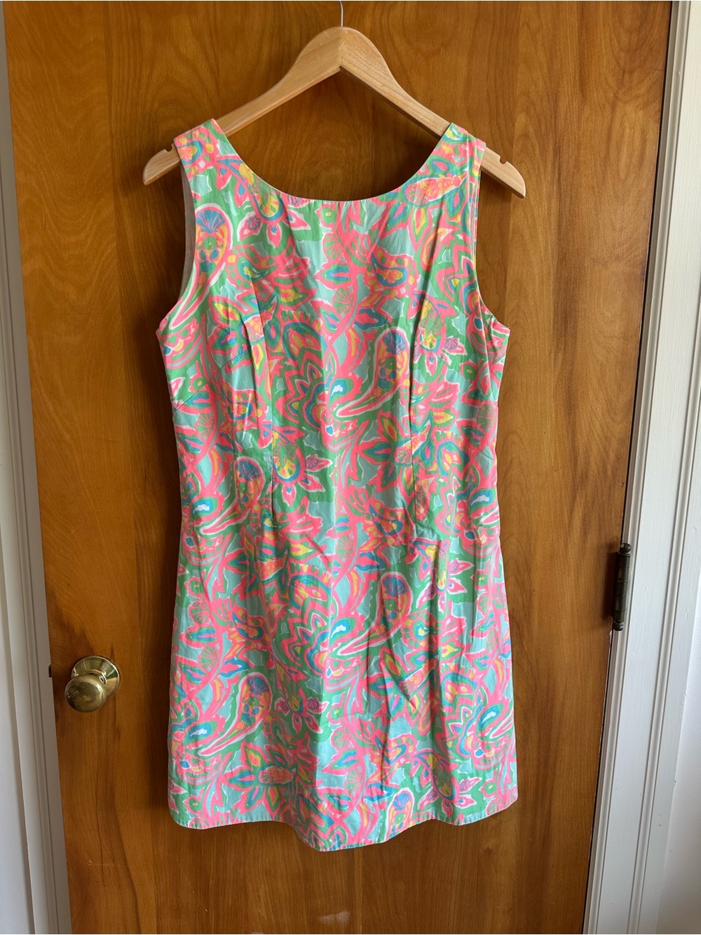 Lilly Pulitzer Pink, Green & Blue Sleeveless Shift Dress